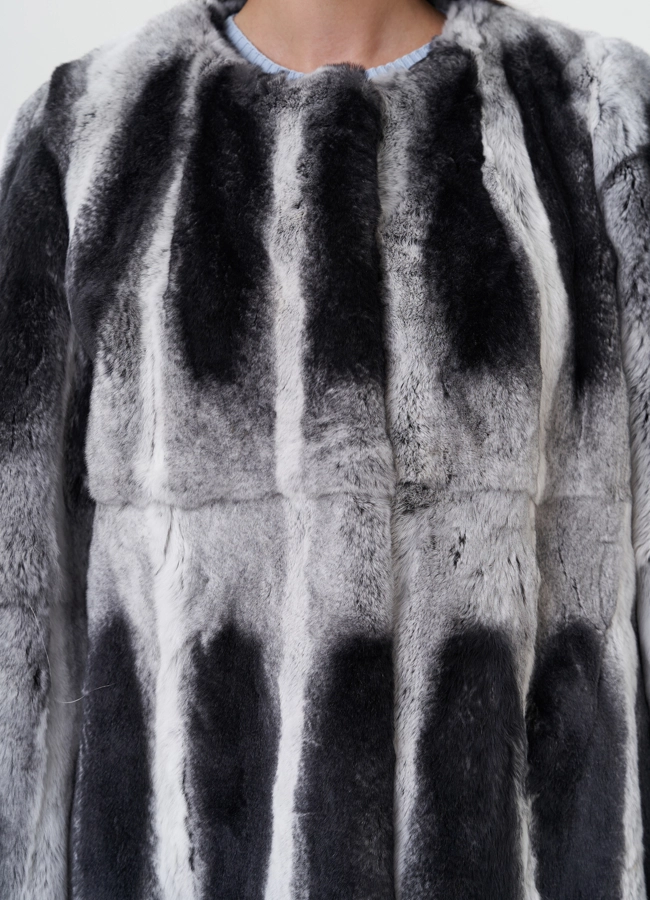 Женская шуба из меха кролика модель № 27631 в рассрочку