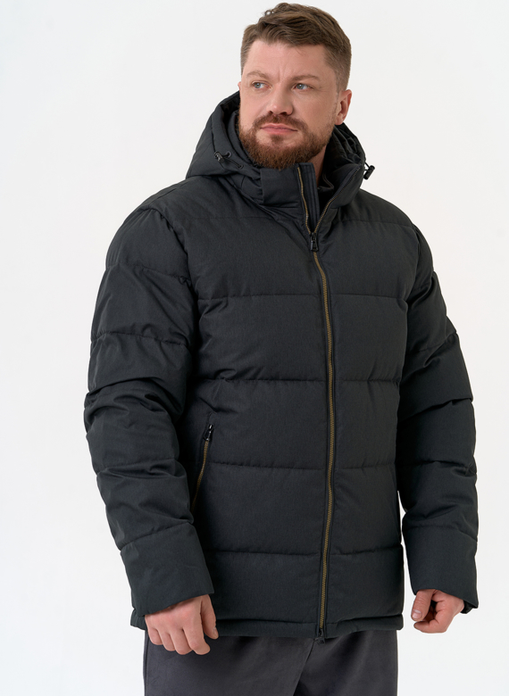 Мужской пуховик с капюшоном 