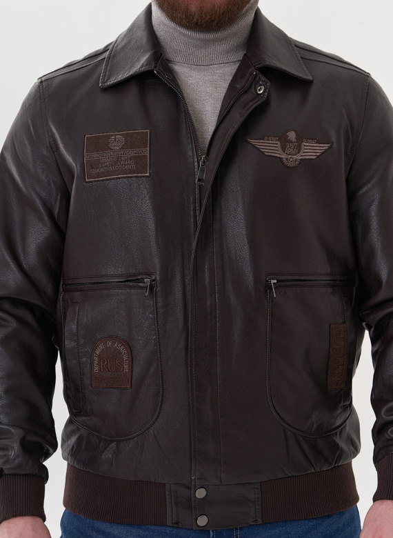 Мужская куртка из эко кожи