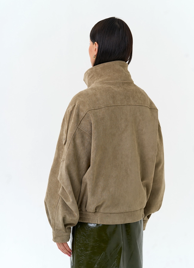 фото Женская куртка из эко замши модель № 33152