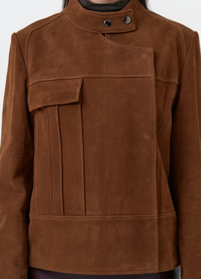 Замшевая куртка - футляр модель № 29924 в рассрочку