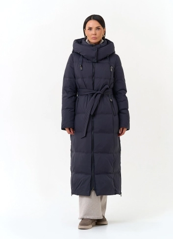 Женский пуховик с капюшоном фото