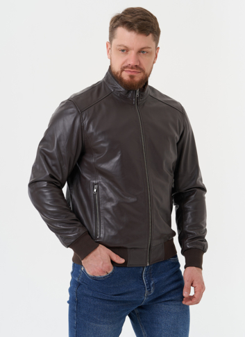 Кожаная куртка "бомбер" Кожаная куртка "бомбер"