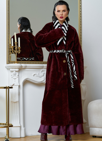 Двусторонняя женская дубленка из овчины SATINO Двусторонняя женская дубленка из овчины SATINO