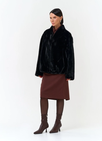 Женская куртка из эко меха