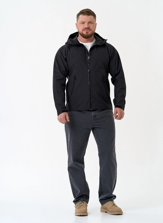 Мужская ветровка черного цвета фото